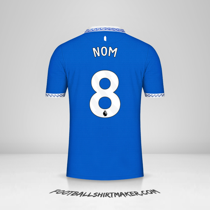 Maillot Everton FC 2023/2024 -  nom - 8