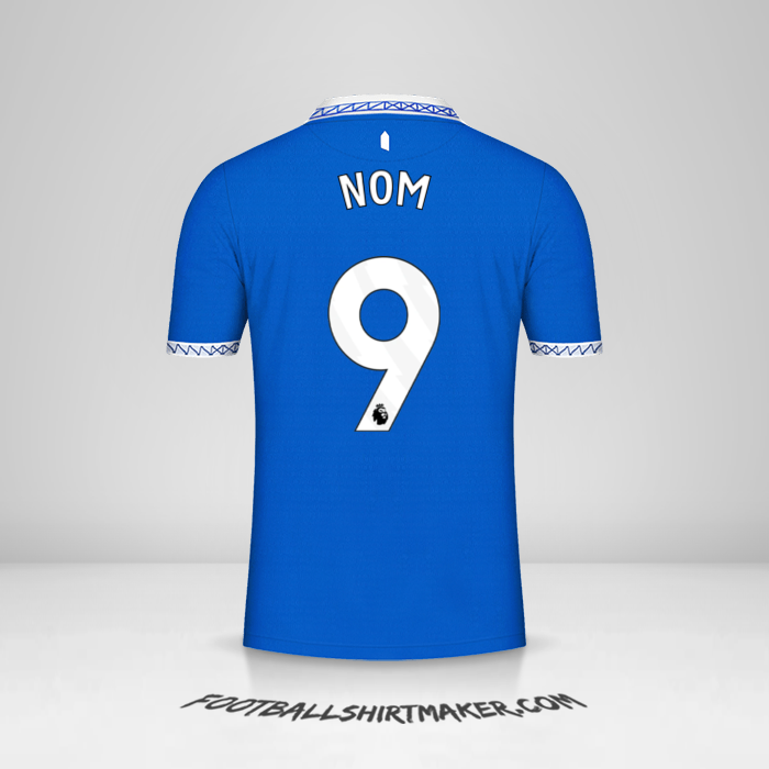 Maillot Everton FC 2023/2024 -  nom - 9