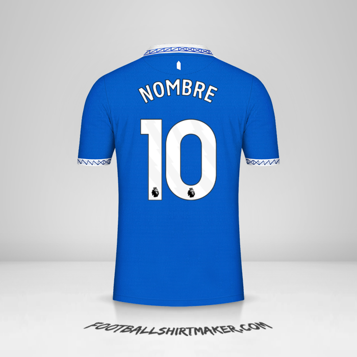 Camiseta Everton FC 2023/2024 -  nombre - 10