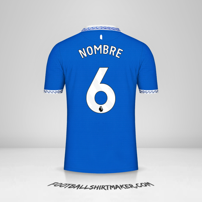 Jersey Everton FC 2023/2024 -  nombre - 6