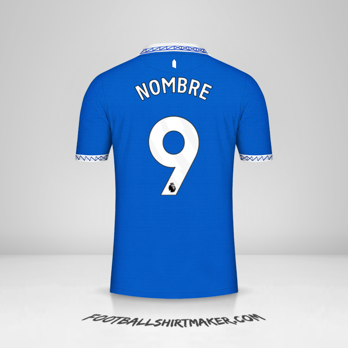 Jersey Everton FC 2023/2024 -  nombre - 9