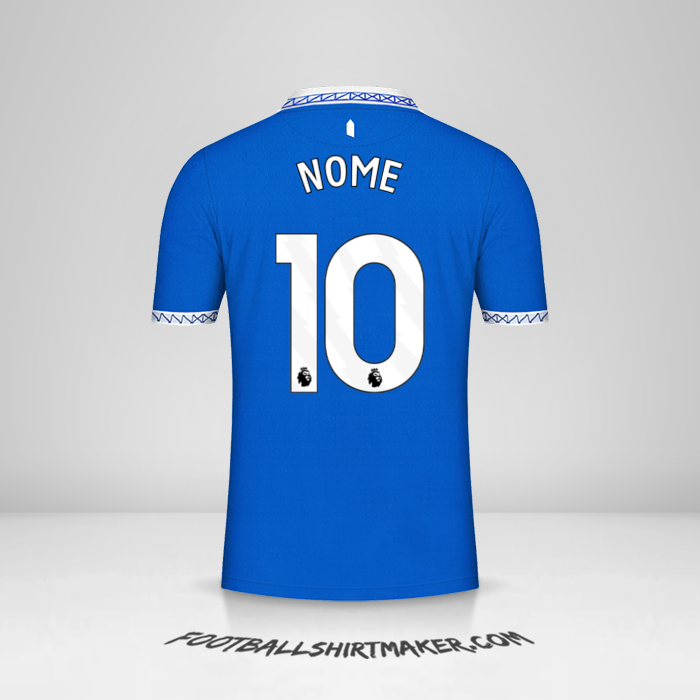Camisola Everton FC 2023/2024 -  nome - 10