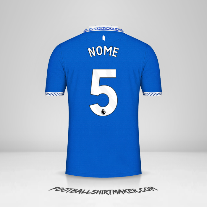 Camisa Everton FC 2023/2024 -  nome - 5