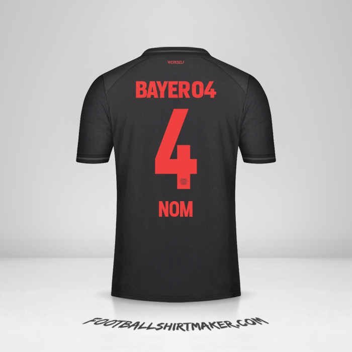 Maillot Bayer 04 Leverkusen 2023/2024 -  nom - 4