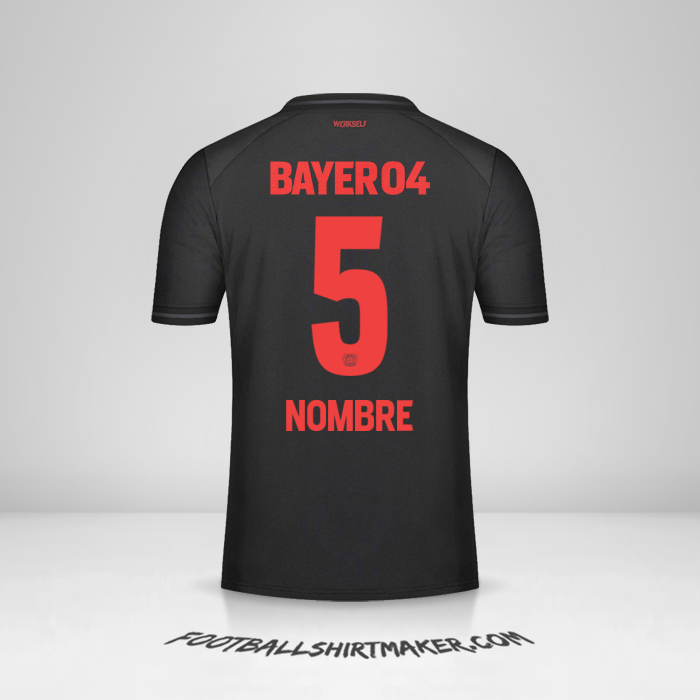 Camiseta Bayer 04 Leverkusen 2023/2024 -  nombre - 5