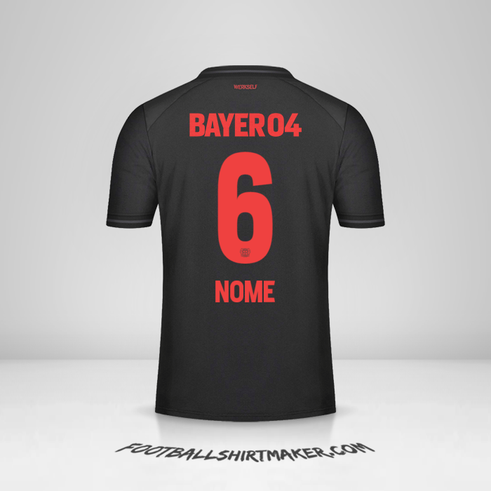 Camisola Bayer 04 Leverkusen 2023/2024 -  nome - 6