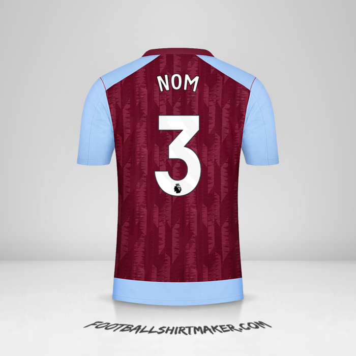 Maillot Aston Villa FC 2023/2024 -  nom - 3