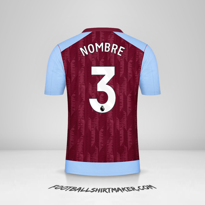 Jersey Aston Villa FC 2023/2024 -  nombre - 3