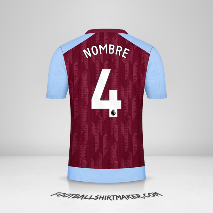 Jersey Aston Villa FC 2023/2024 -  nombre - 4