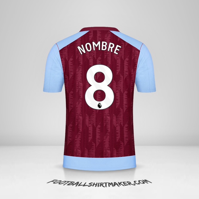 Jersey Aston Villa FC 2023/2024 -  nombre - 8