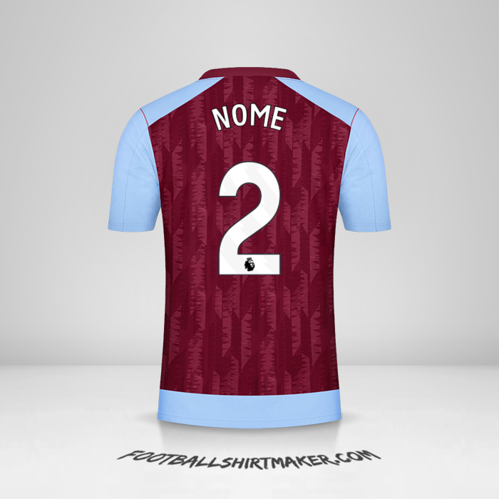 Camisa Aston Villa FC 2023/2024 -  nome - 2