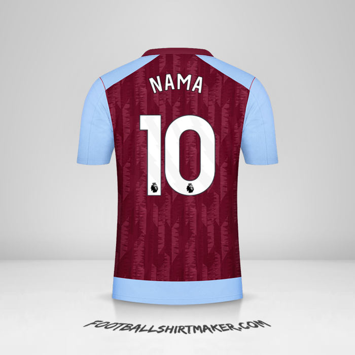 Jersey Aston Villa FC 2023/2024 -  nama - 10