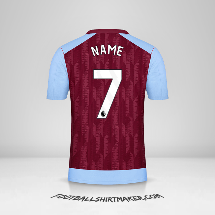 Trikot Aston Villa FC 2023/2024 -  name - 7