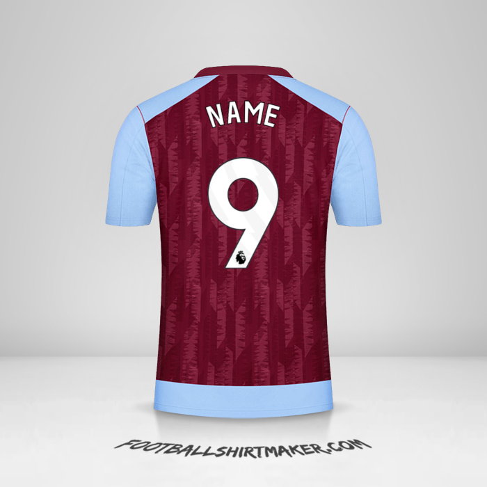 Trikot Aston Villa FC 2023/2024 -  name - 9