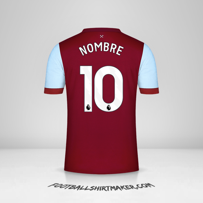 Jersey West Ham United FC 2023/2024 -  nombre - 10
