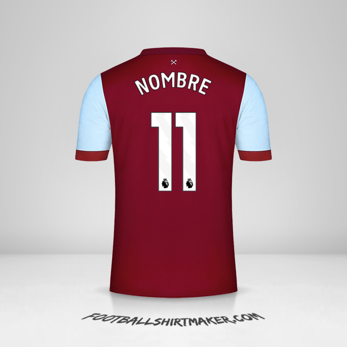 Jersey West Ham United FC 2023/2024 -  nombre - 11