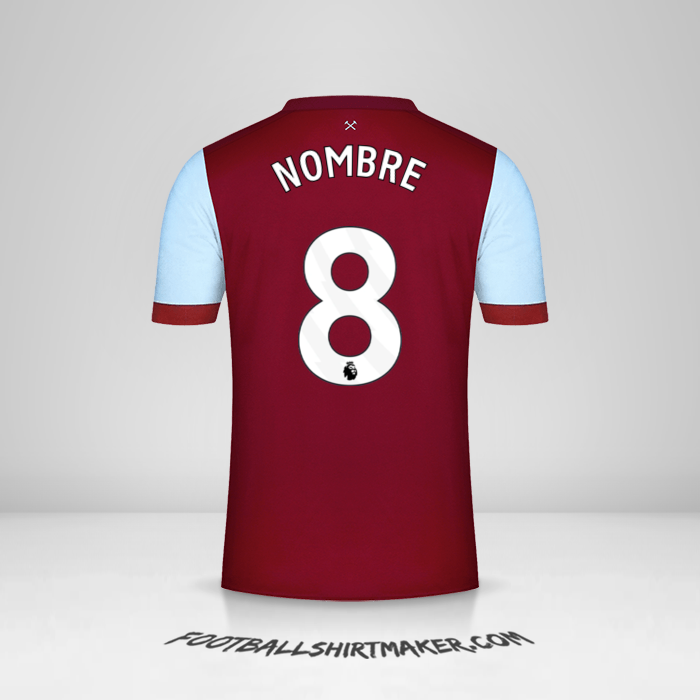 Jersey West Ham United FC 2023/2024 -  nombre - 8