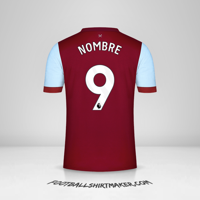 Jersey West Ham United FC 2023/2024 -  nombre - 9