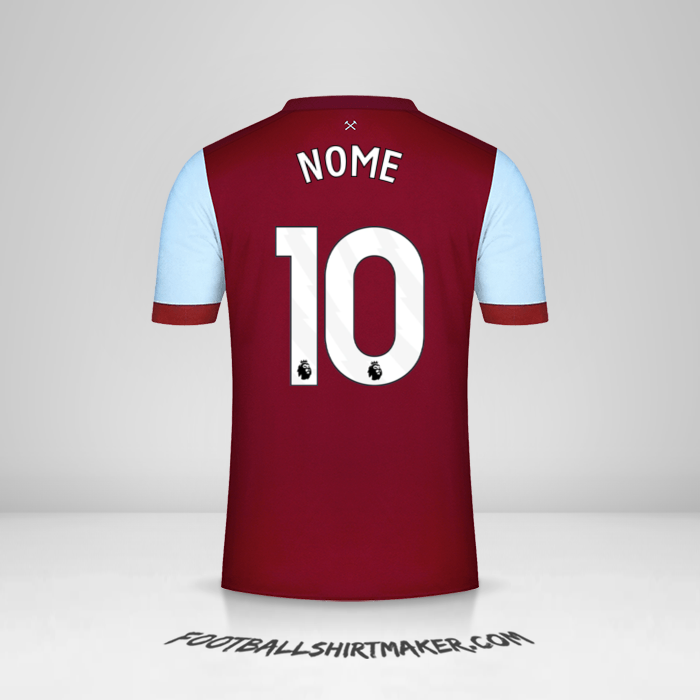 Camisola West Ham United FC 2023/2024 -  nome - 10