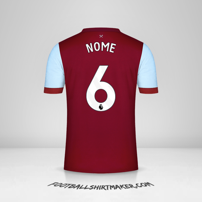 Camisola West Ham United FC 2023/2024 -  nome - 6