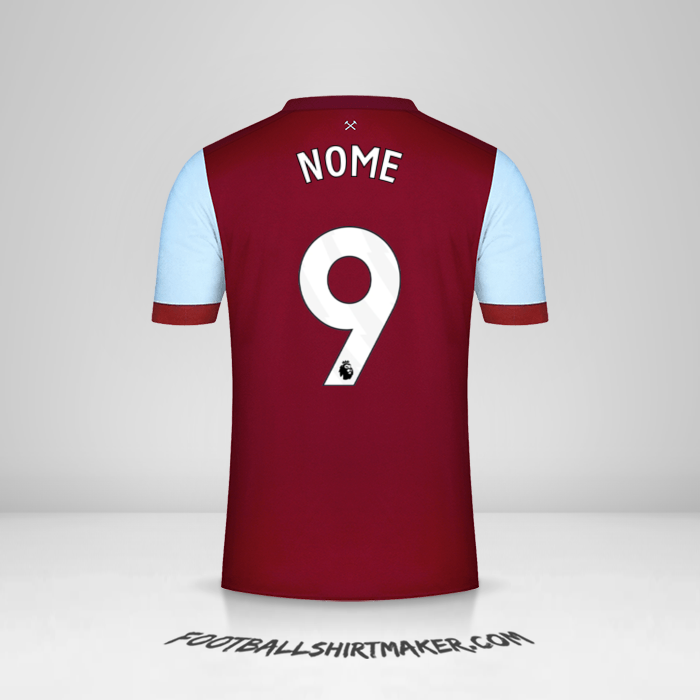 Camisola West Ham United FC 2023/2024 -  nome - 9