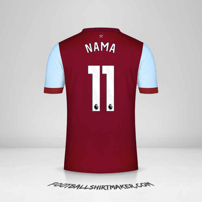Jersey West Ham United FC 2023/2024 -  nama - 11