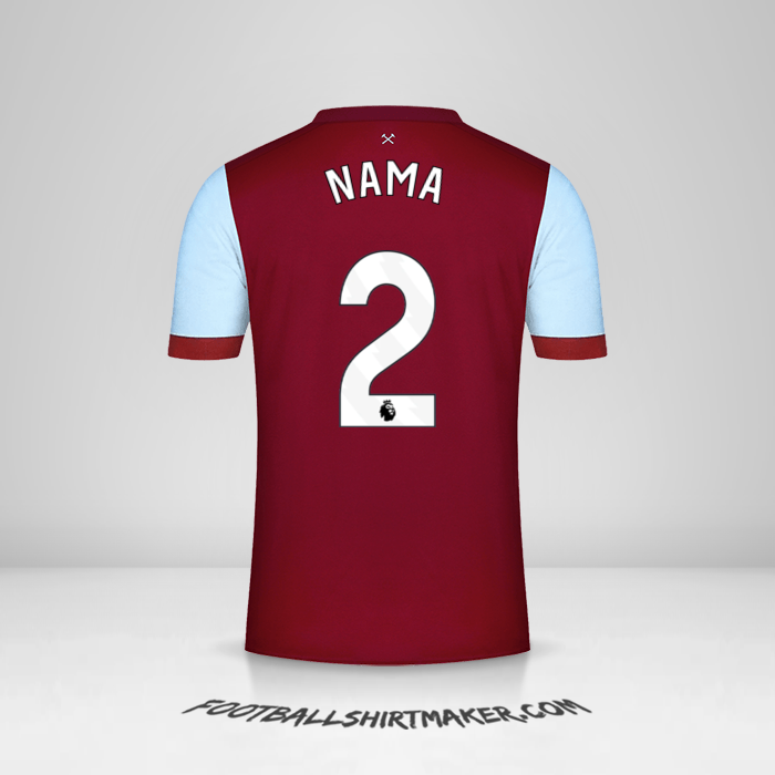 Jersey West Ham United FC 2023/2024 -  nama - 2