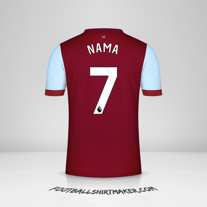 Jersey West Ham United FC 2023/2024 -  nama - 7