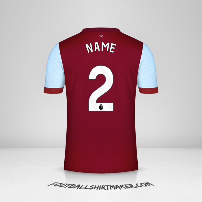 Trikot West Ham United FC 2023/2024 -  name - 2