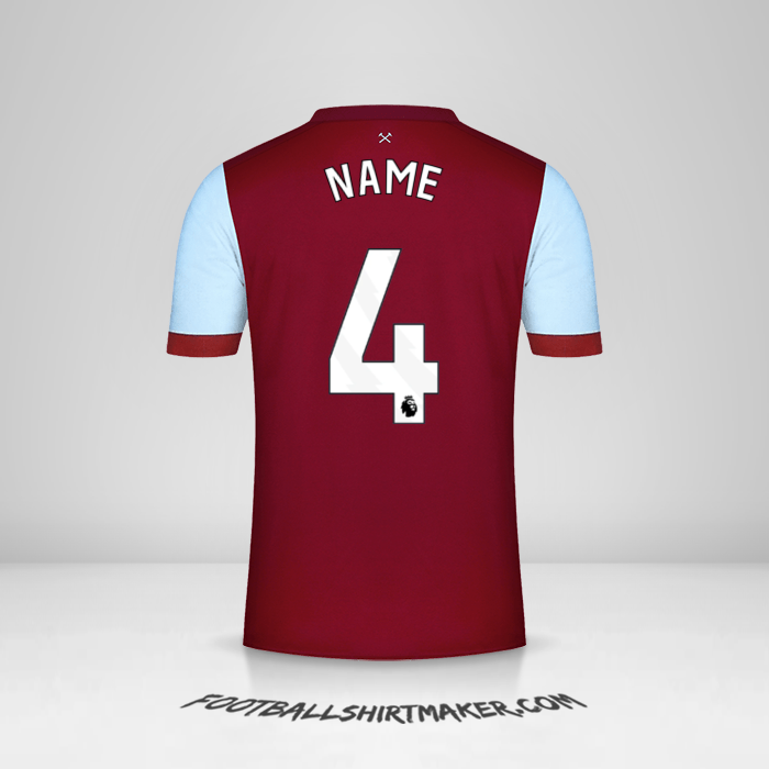 Trikot West Ham United FC 2023/2024 -  name - 4