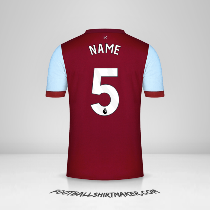 Trikot West Ham United FC 2023/2024 -  name - 5