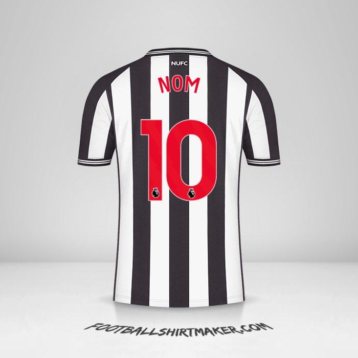 Maillot Newcastle United FC 2023/2024 -  nom - 10