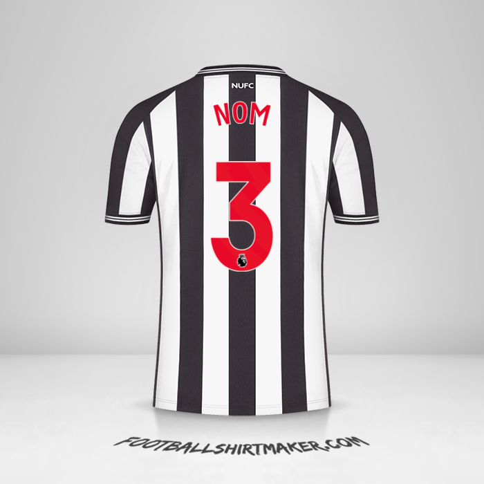 Maillot Newcastle United FC 2023/2024 -  nom - 3