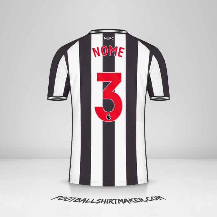 Camisa Newcastle United FC 2023/2024 -  nome - 3