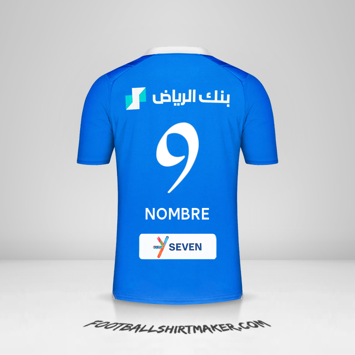 Jersey Al Hilal 2023/2024 -  nombre - 9