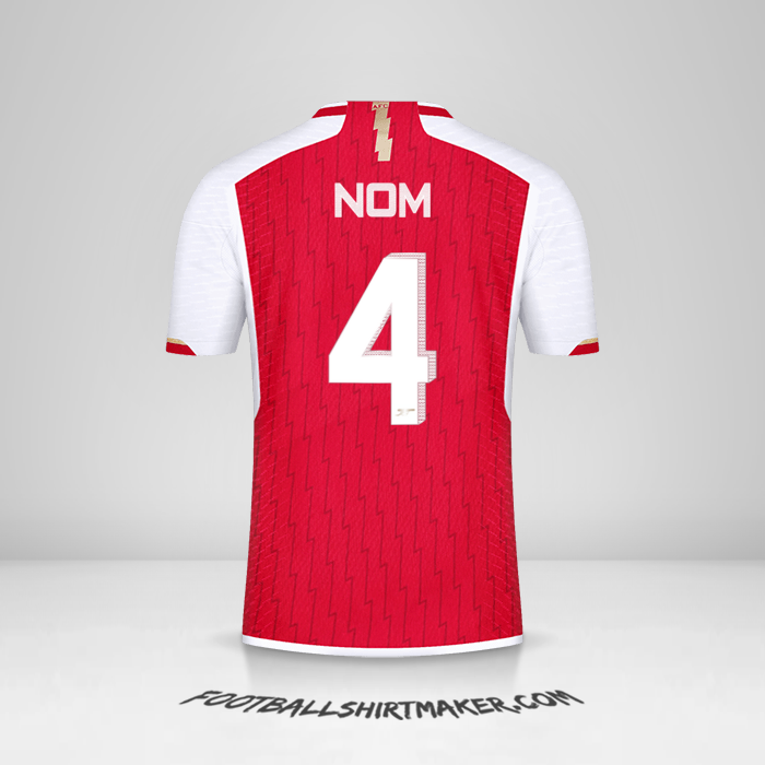 Maillot Arsenal Cup 2023/2024 -  nom - 4