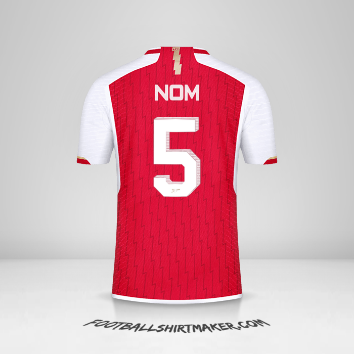 Maillot Arsenal Cup 2023/2024 -  nom - 5