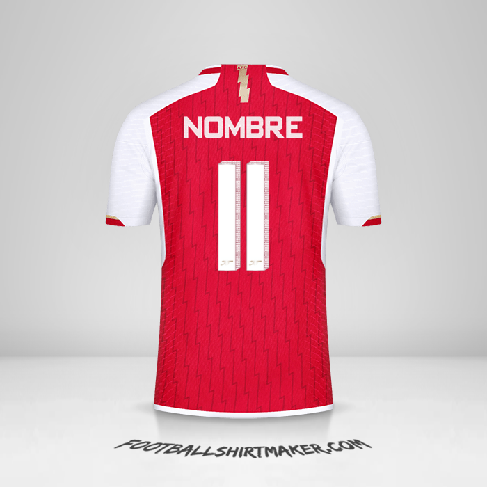 Camiseta Arsenal Cup 2023/2024 -  nombre - 11
