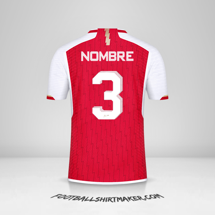 Camiseta Arsenal Cup 2023/2024 -  nombre - 3