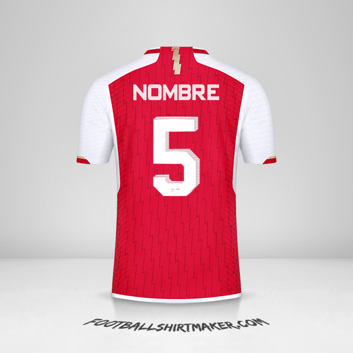 Camiseta Arsenal Cup 2023/2024 -  nombre - 5