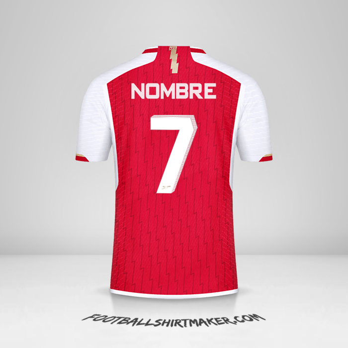 Jersey Arsenal Cup 2023/2024 -  nombre - 7