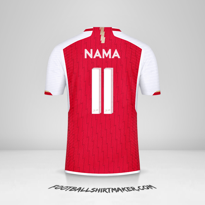 Jersey Arsenal Cup 2023/2024 -  nama - 11