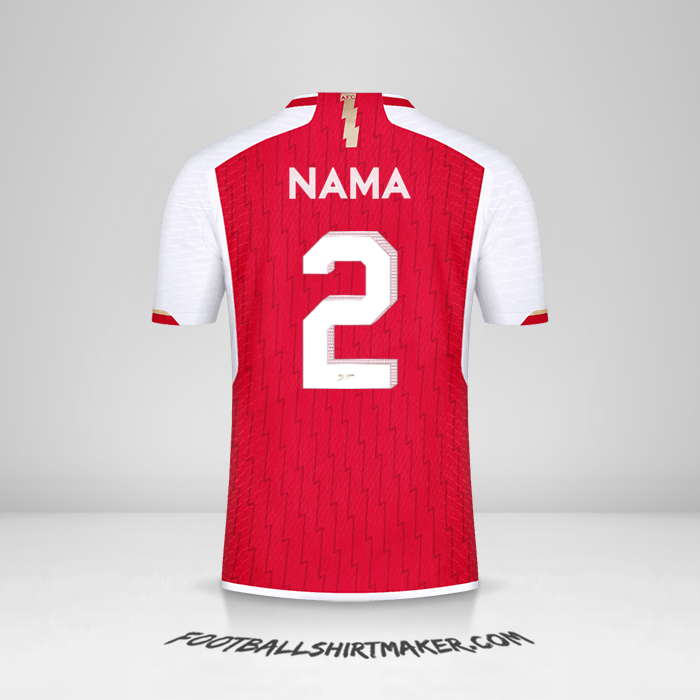 Jersey Arsenal Cup 2023/2024 -  nama - 2