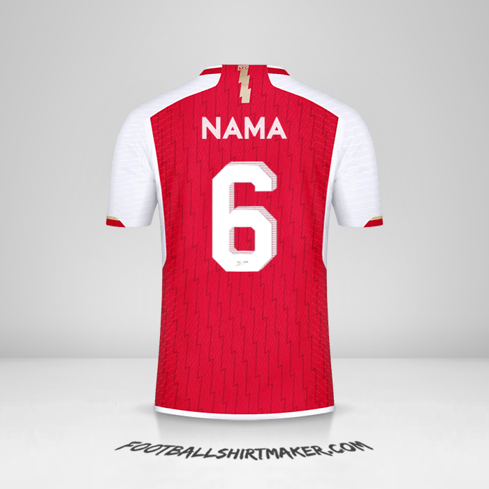 Jersey Arsenal Cup 2023/2024 -  nama - 6