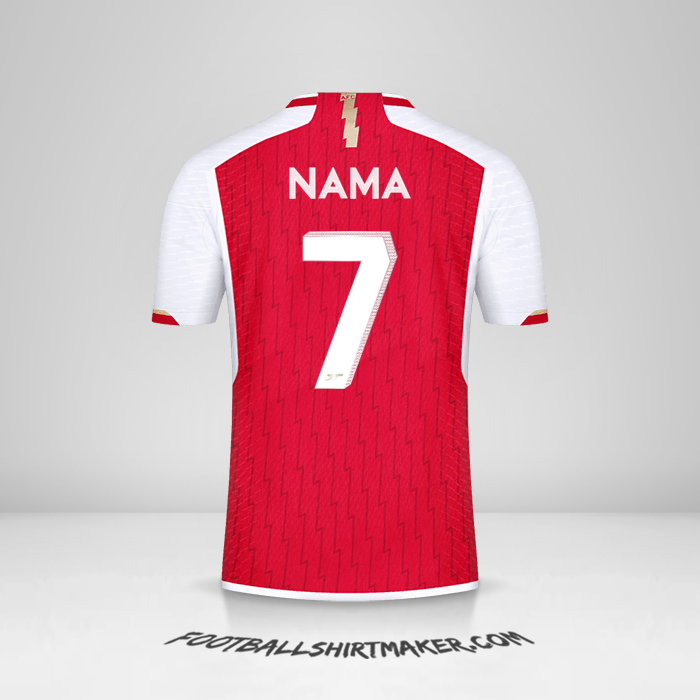 Jersey Arsenal Cup 2023/2024 -  nama - 7