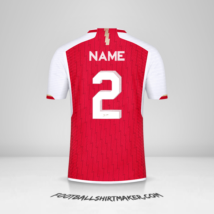 Jersey Arsenal Cup 2023/2024 -  name - 2
