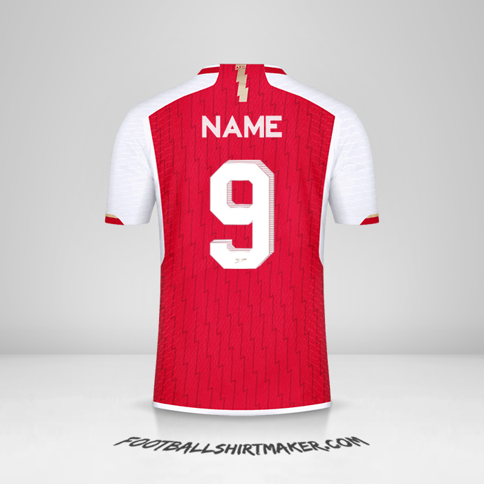 Jersey Arsenal Cup 2023/2024 -  name - 9