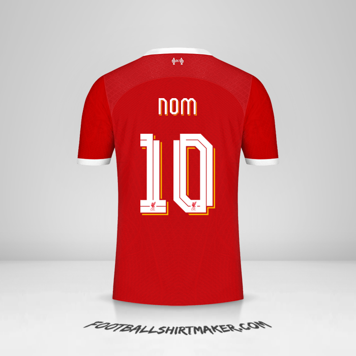 Maillot Liverpool FC Cup 2023/2024 -  nom - 10