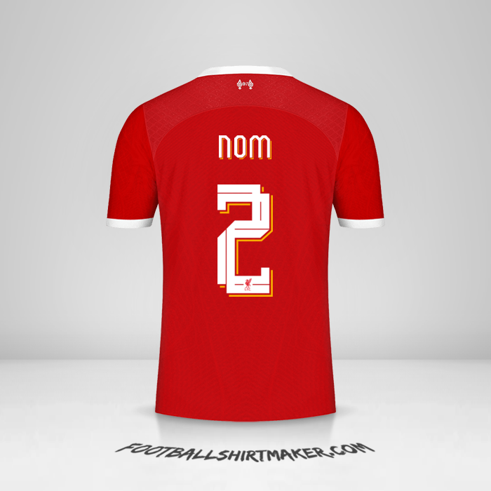 Maillot Liverpool FC Cup 2023/2024 -  nom - 2