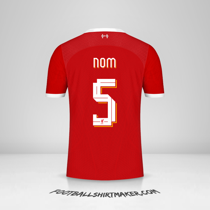 Maillot Liverpool FC Cup 2023/2024 -  nom - 5
